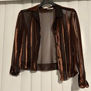 Vintage Bronze Sheer Top